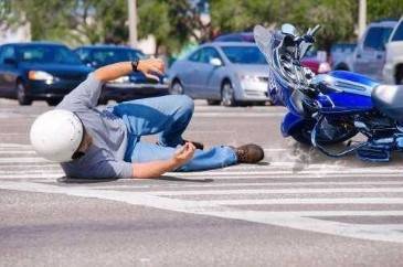 What should I do after being injured in a motorcycle accident